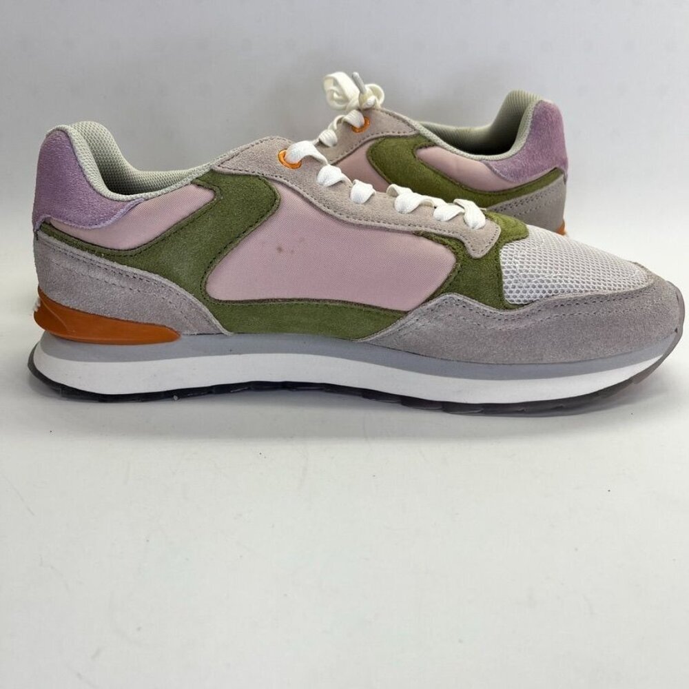 Trendy Women's Sneakers with Pink, Green, and Gray Accents - Picture 6 of 16